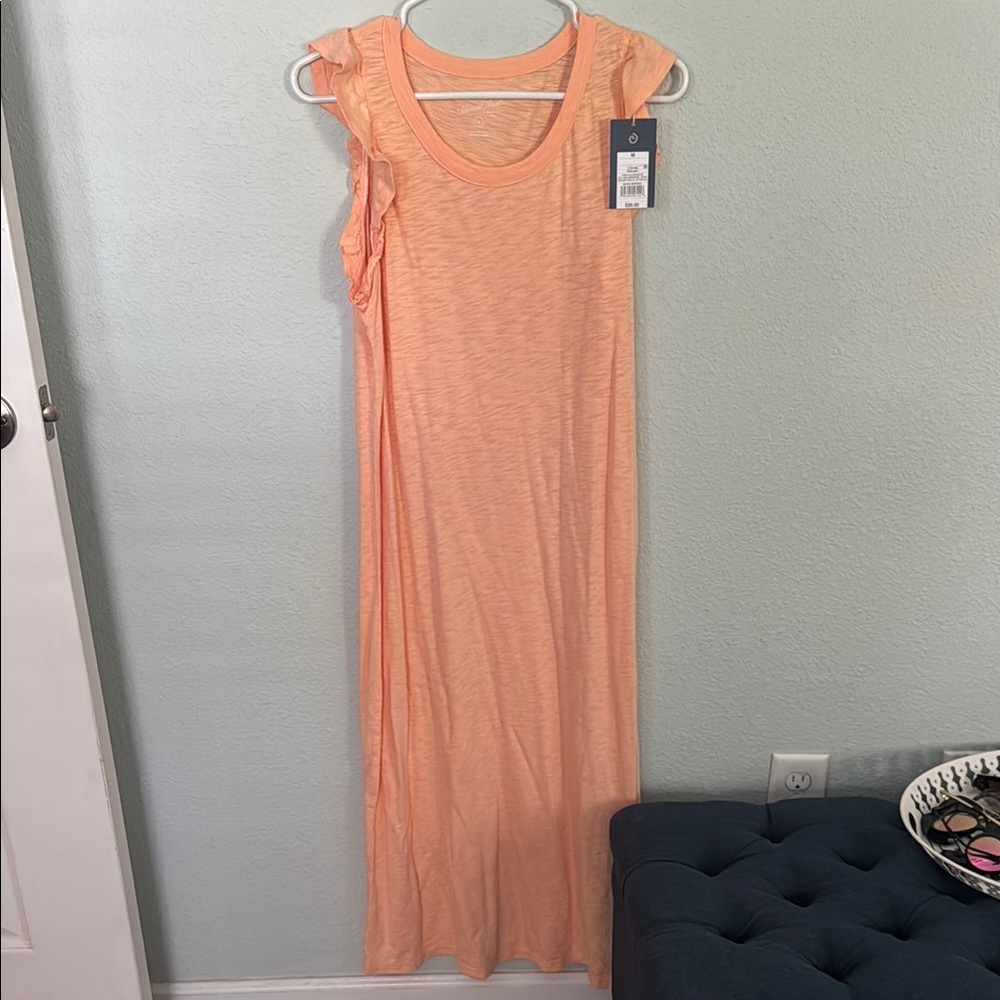 Universal Thread Peach Sleeveless Midi Dress NWT